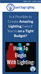 Mobile Screenshot of learnstagelighting.com